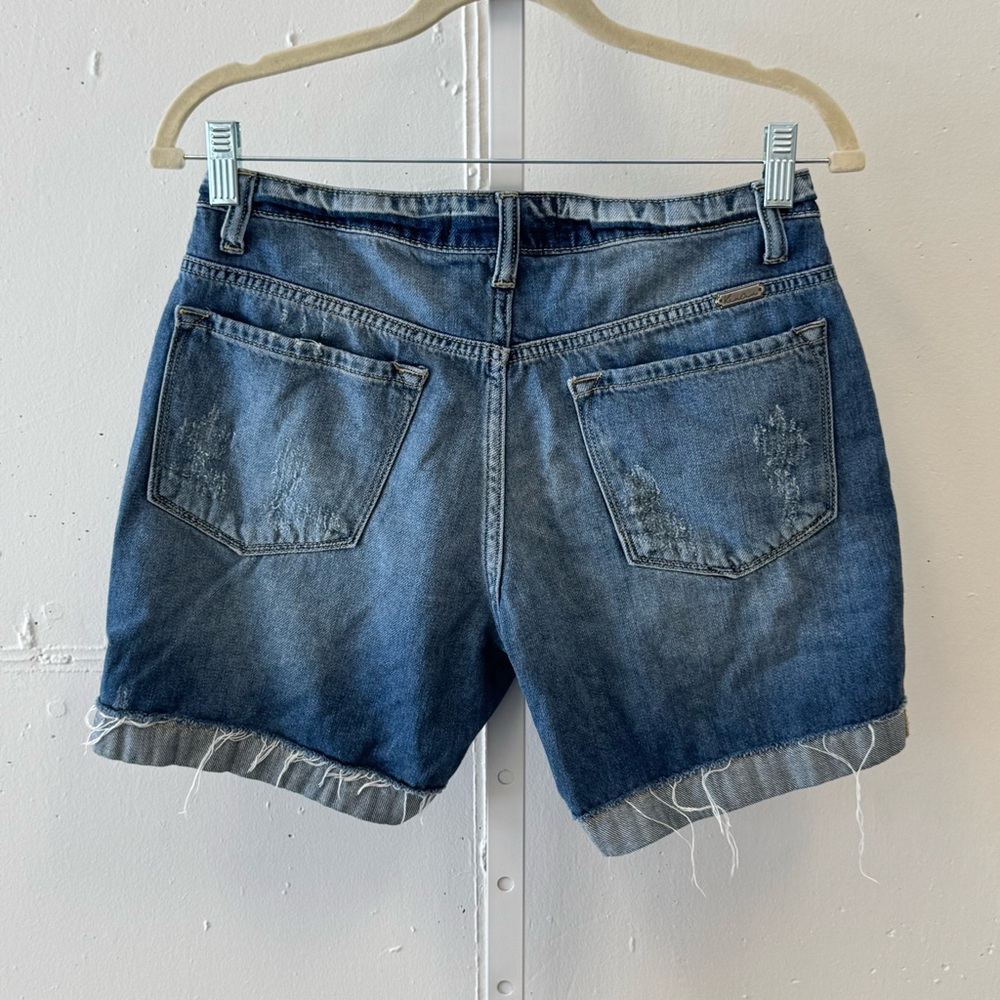 KanCan LA Distressed Rolled Up Mini Denim Jean Shorts Medium KC8407YT - Picture 2 of 11